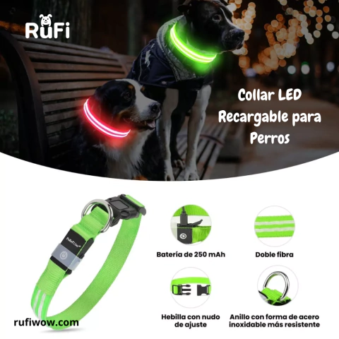 Collar LED Recargable para Perros - comprar en línea