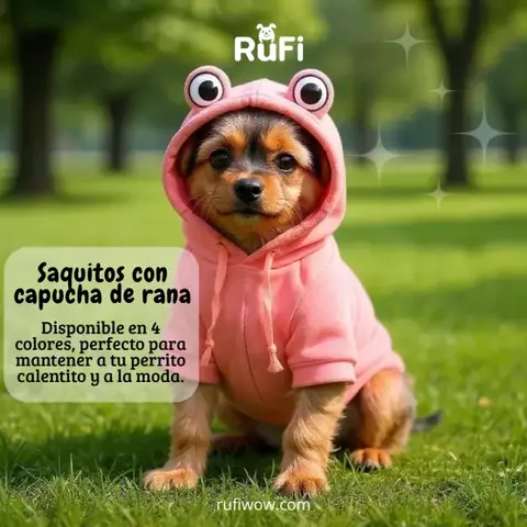 Sudadera con Capucha de Rana - Razas Pequeñas - comprar en línea