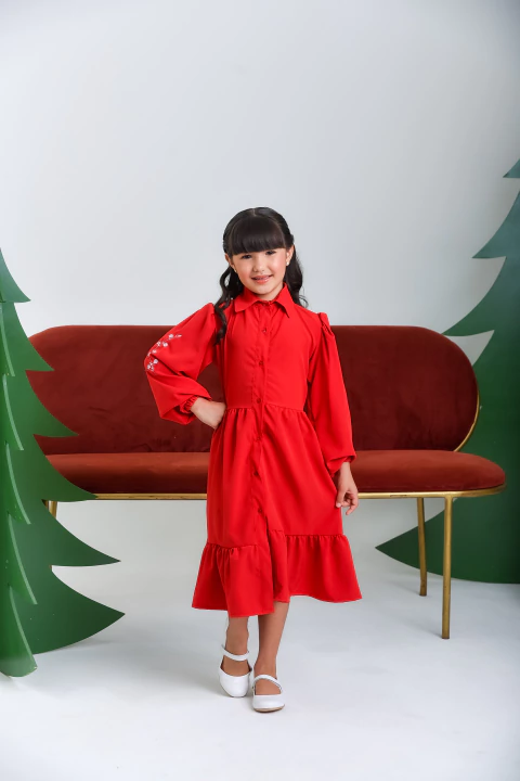 VESTIDO AMÁLIA- VERMELHO FILHA - comprar online