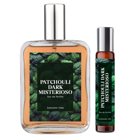 Perfume Patchouli Dark Misterioso Homem 100ml + Roll On 10ml
