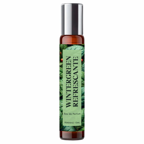 Perfume Roll On Wintergreen Refrescante Mulher 10ml Natural