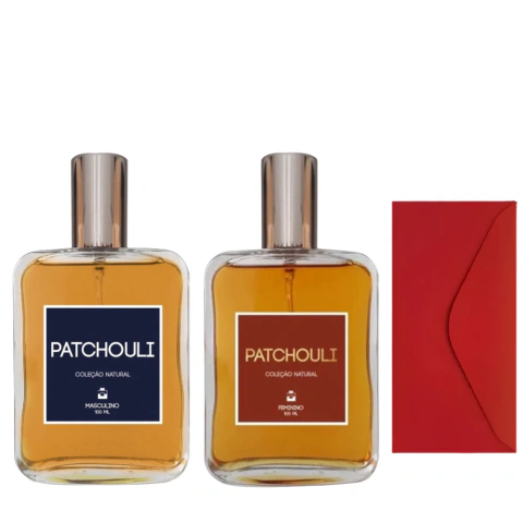Kit Dia dos Namorados: Perfume Patchouli Masculino + Patchouli Feminino 100ml - comprar online