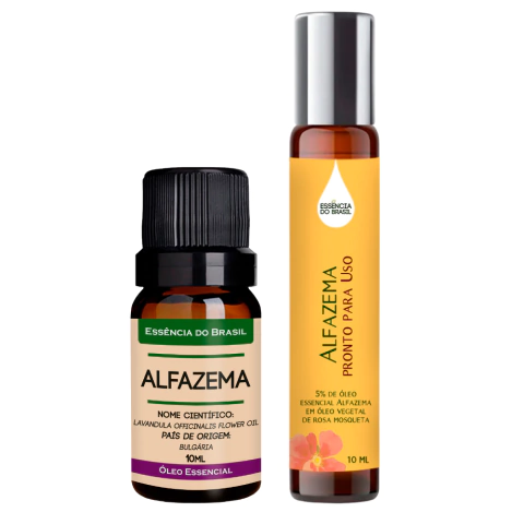 Kit Óleo Essencial Alfazema + Pronto P/ Uso Roll On 10ml