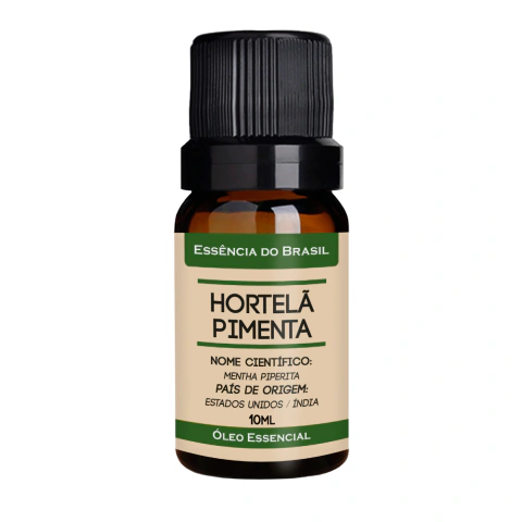 Óleo Essencial Menta Piperita 10ml - Puro E Natural