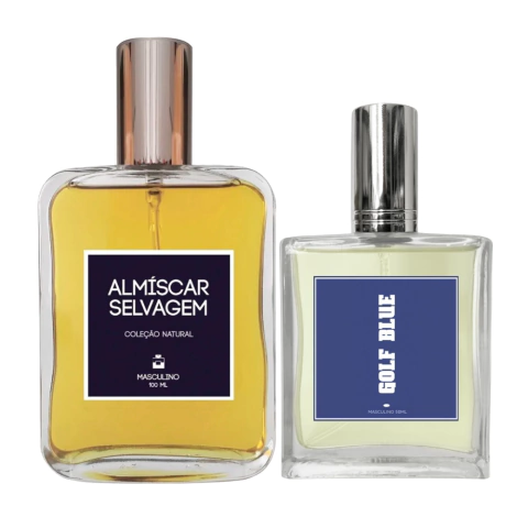 Kit Perfume Masc. Almíscar Selvagem 100ml + Golf Blue 50ml