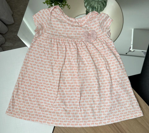 Vestido rosa elefantinhos - Carter´s - 24 meses