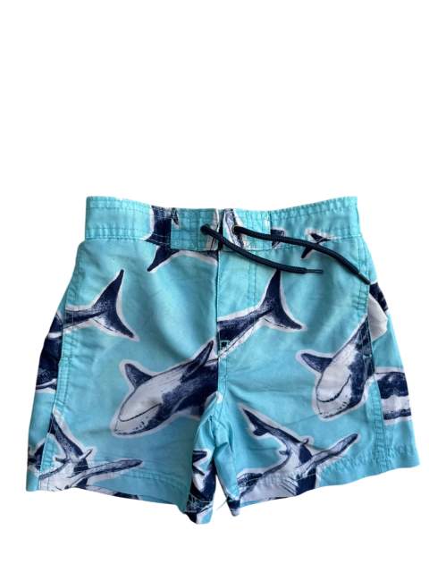 Short surfista estampa azul tubarão - Carter´s- 3 anos