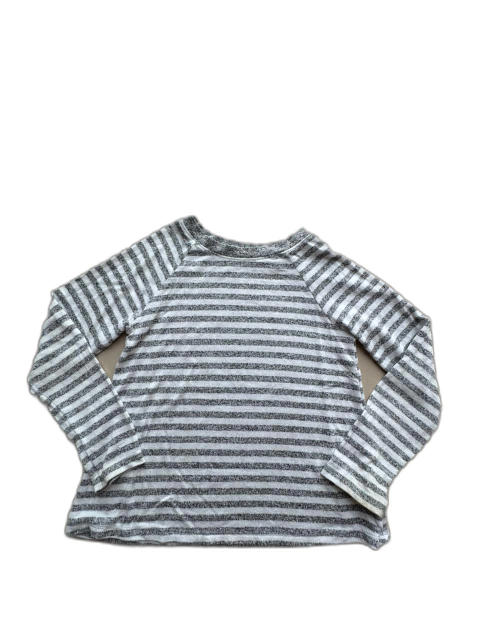 Blusa manga longa listrada cinza - Cat&Jack - 5 anos