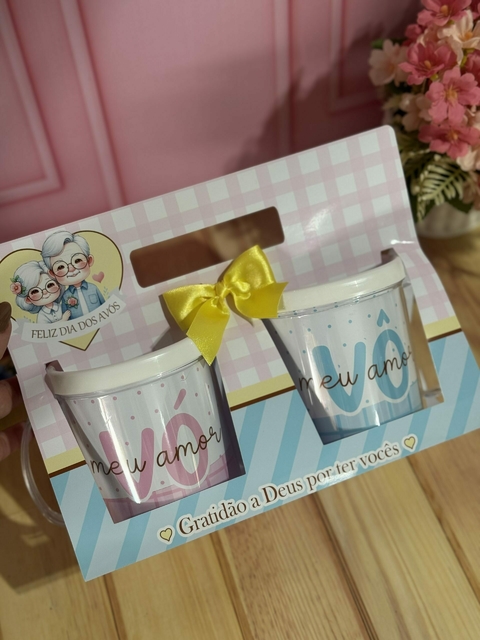 Caneca Acrílica com Cinta - Dia dos Avós
