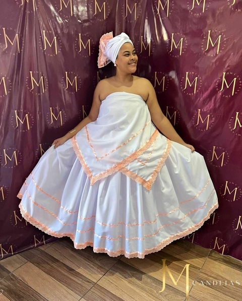 Baiana Colors Salmão Oxford – 3 Peças