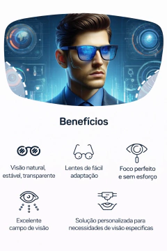 Lentes Multifocal Máxima Proteção Policarbonato Premium