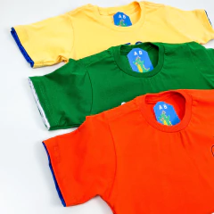 Camiseta Infantil e Juvenil Masculina 4 ao 16 anos