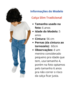 Medidas dos Modelos AB - loja online