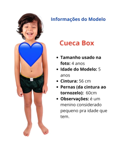 Imagem do Kit 10 Cueca Infantil Box Risca de Giz Juvenil Microfibra