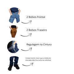 Calça Jeans Infantil Juvenil Tradicional Masculina 4 Ao 16 - Arianys Baby