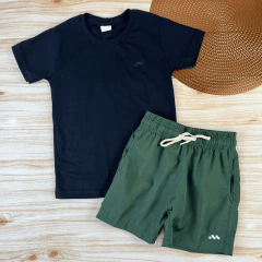 Conjunto Infantil short Tactel Camiseta Menino