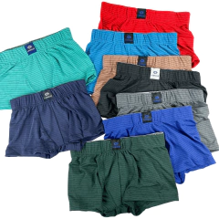 Kit 10 Cueca Infantil Box Risca de Giz Juvenil Microfibra - comprar online