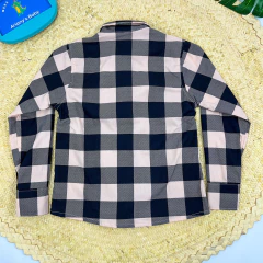 Imagem do Camisa Xadrez Preta Masculina Infantil Menino 04 ao 16 Anos