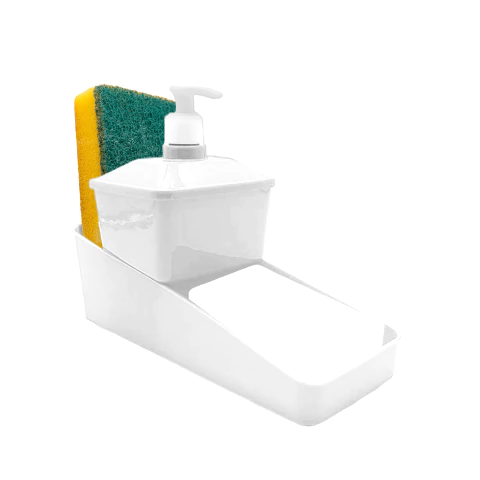 Dispenser Para Detergente + Porta Esponjas 2 En 1 Cocina - comprar online