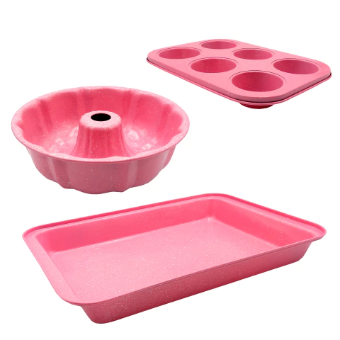 Bandejas X 3 Tortera + Cupcake + Flanera Antihaderente - comprar online