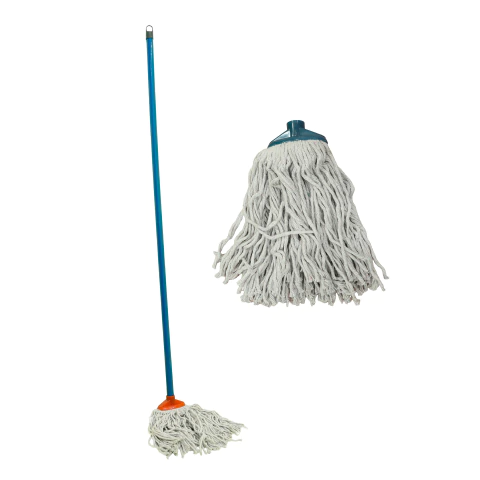 Mopa Lavado Lampazo Trapeador De Piso Algodón Con Palo Mader - comprar online