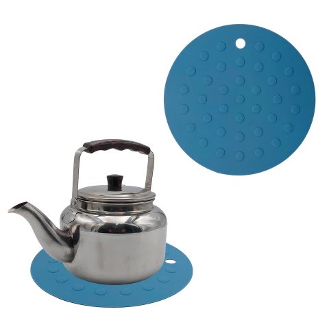 Posa Fuente Apoya Pava Asadera Platos Silicona A Lunares - comprar online