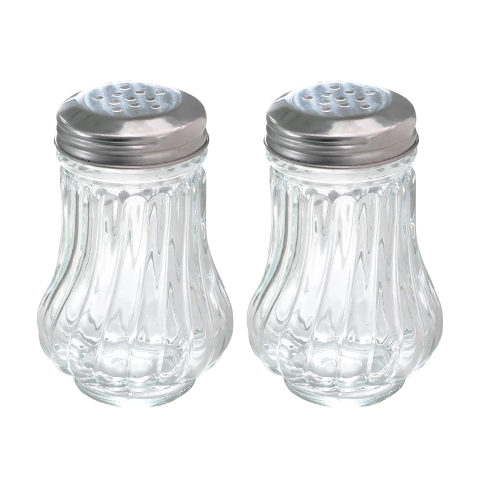 Salero De Vidrio Tapa De Acero Inoxidable X2 - comprar online