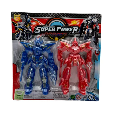 Robot Juguete Super Power Robots X 2 Diversion Niños - comprar online