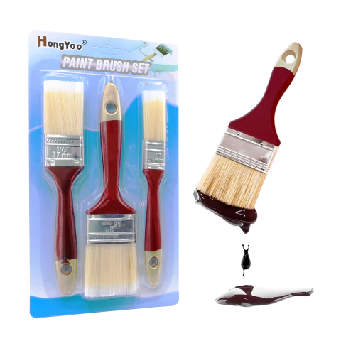 Set X3 Pincel Brocha Pintor Cerda Pinceleta 50, 37 Y 25mm - comprar online