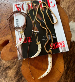 Colar Curto Singapura Dente Marfim - Bernadete Purger