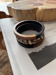 Trio Pulseiras Madeira na internet