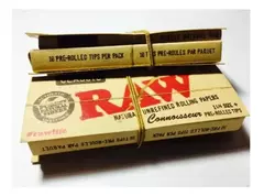 Papel Para Armar Sedas Raw Connoisseur 78mm + Prerolled Tips en internet