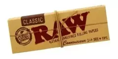 Papel Para Armar Sedas Raw Connoisseur 78mm + Prerolled Tips - comprar online