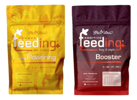 Combo Feeding Long Flowering + Booster 1kg. Flora Engorde