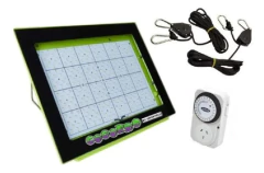 Growtech Panel Led Cogordo P800 + Poleas 48kg Garden + Timer