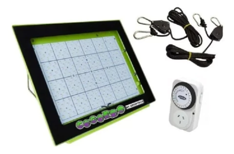 Growtech Panel Led Cogordo P800 + Poleas 48kg Garden + Timer