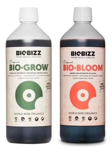 Biobizz Combo Bio Grow Bloom Fertilizantes Orgánicos 500 Ml