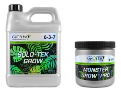 Kit Fertilizante Grotek Solo-tek Grow 500ml +monster Pro 130