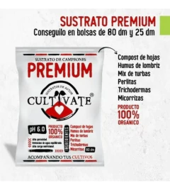 Sustrato Cultivate Premium 100% Orgánico 25 Litros 2 Unid en internet