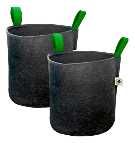 Maceta Tela Geotextil Con Manija 60 L X2 - Morocco Growshop