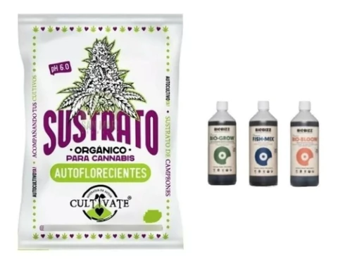 Cultivate Sustrato Autofloreciente 25 Lt Biobizz 250 Ml