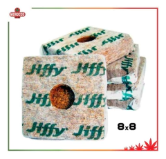 Jiffy Grow Block Fibra Coco 8cmx8cm - Morocco Growshop - Morocco Growshop