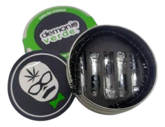 Lata Demonio Verde Grande Filtros Tips Vidrio en internet