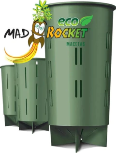 Maceta Mad Rocket 16l X4 + 1 De Regalo Autopoda Aerea Radicu - comprar online