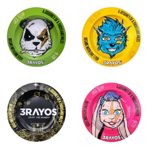 Cenicero Metal 3rayos 14cm Diametro