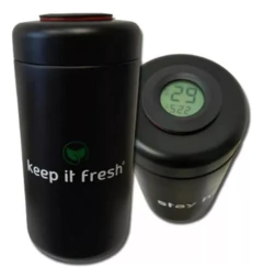 Frasco De Curado Kif Hermético Grande 1000ml Termohigrometro - comprar online