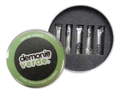 Lata Demonio Verde Grande Filtros Tips Vidrio en internet
