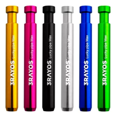 Lucky Pipe Max Pipa 3 Rayos Premium De Aluminio Con Expulsor - comprar online