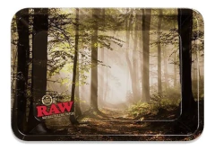 Raw Bandeja De Armado Rolling Tray Small Forest Color Marrón
