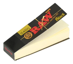 Filtros Tips Raw Black Natural Unrefined X 50 Unidades